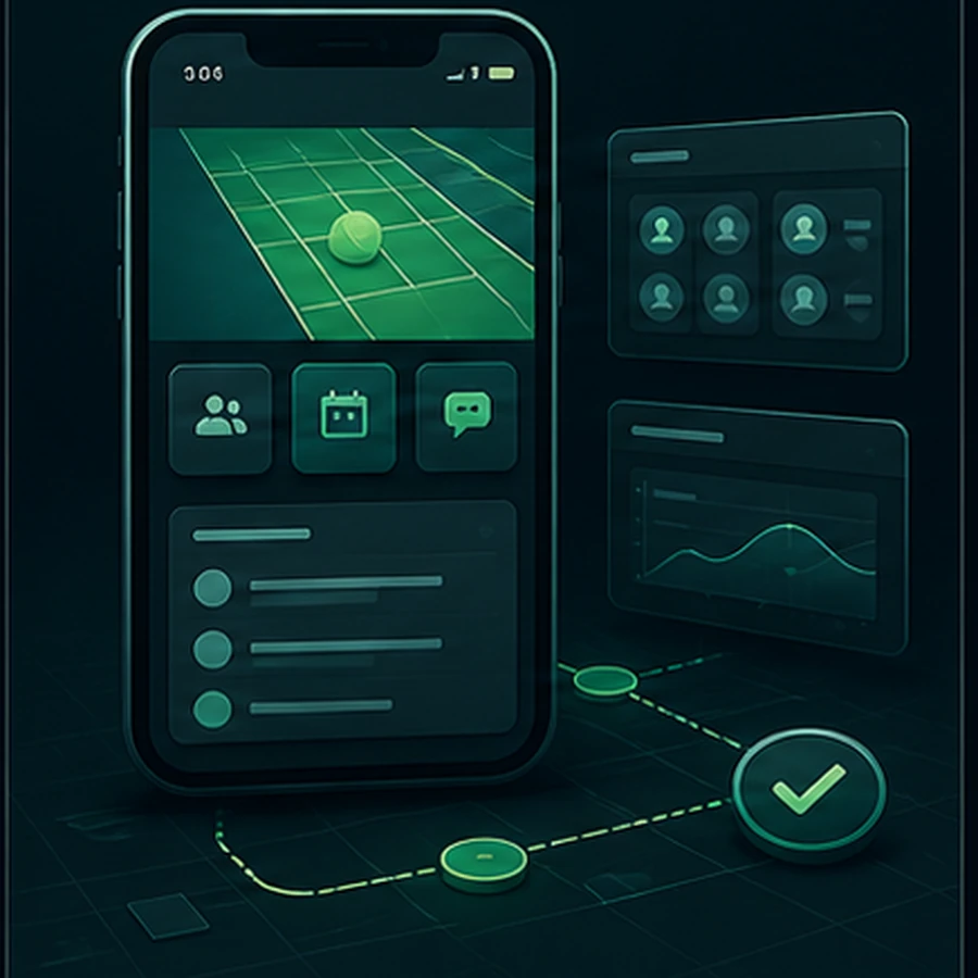 Mobile product experience and app feature illustration